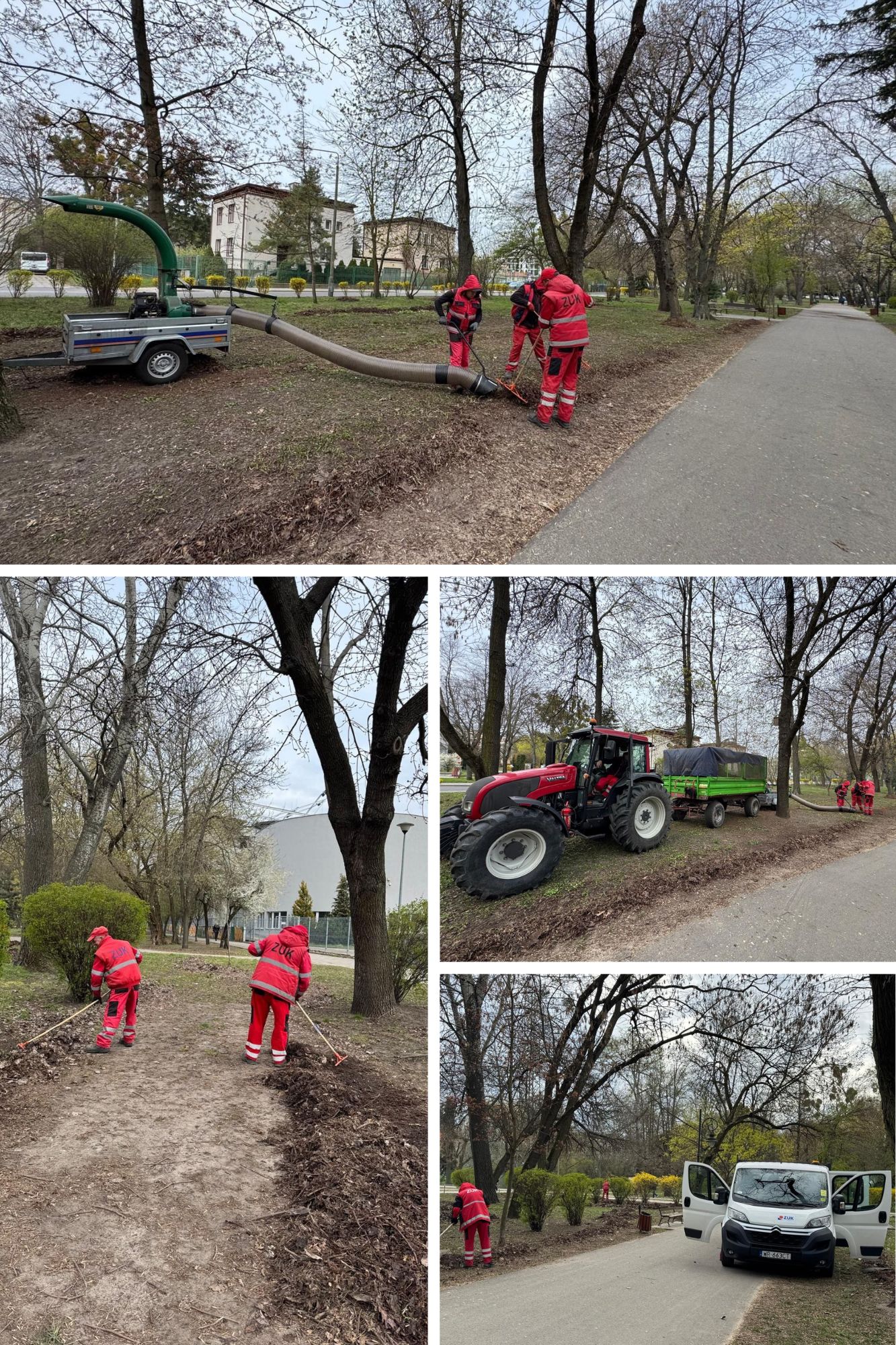 Wiosenne porządki w Park Planty trwają